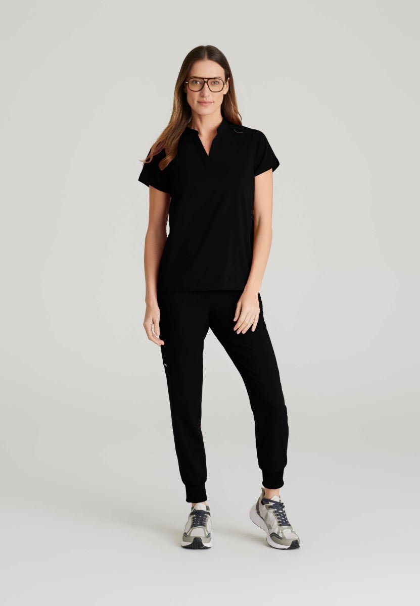 Avery Relaxed Fit Scrub TopGrey's Anatomy Spandex StretchGRST230-BLACK-XXS