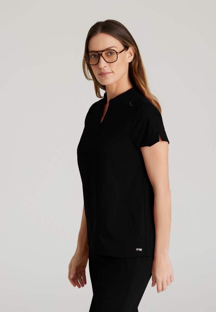 Avery Relaxed Fit Scrub TopGrey's Anatomy Spandex StretchGRST230-BLACK-XXS