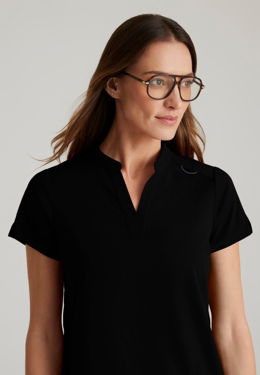 Avery Relaxed Fit Scrub TopGrey's Anatomy Spandex StretchGRST230-BLACK-XXS