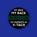 Interchangeable Badge Topper: My Neck, My Back