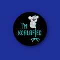 Interchangeable Badge Topper: I'm Koalafied