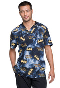 Batman Night Life Scrub TopCherokee LicensedTF730-DMKL-XS