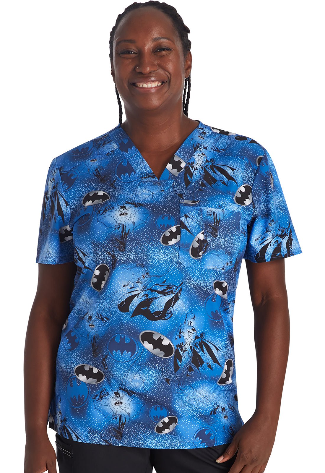 Batman Royal Blue Unisex Scrub TopTOONIFORMSTF688-DMSN-XS