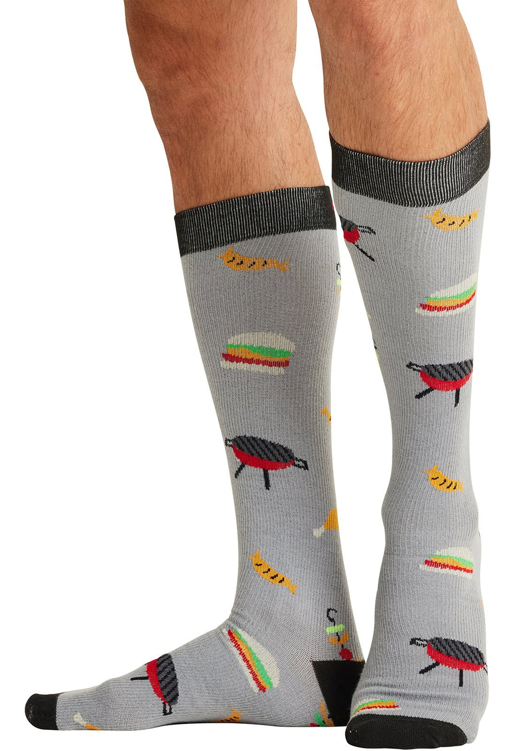 BBQ All Day - Men's Compression SocksCherokee LegwearMPRINTSUPPORT-BBQAD