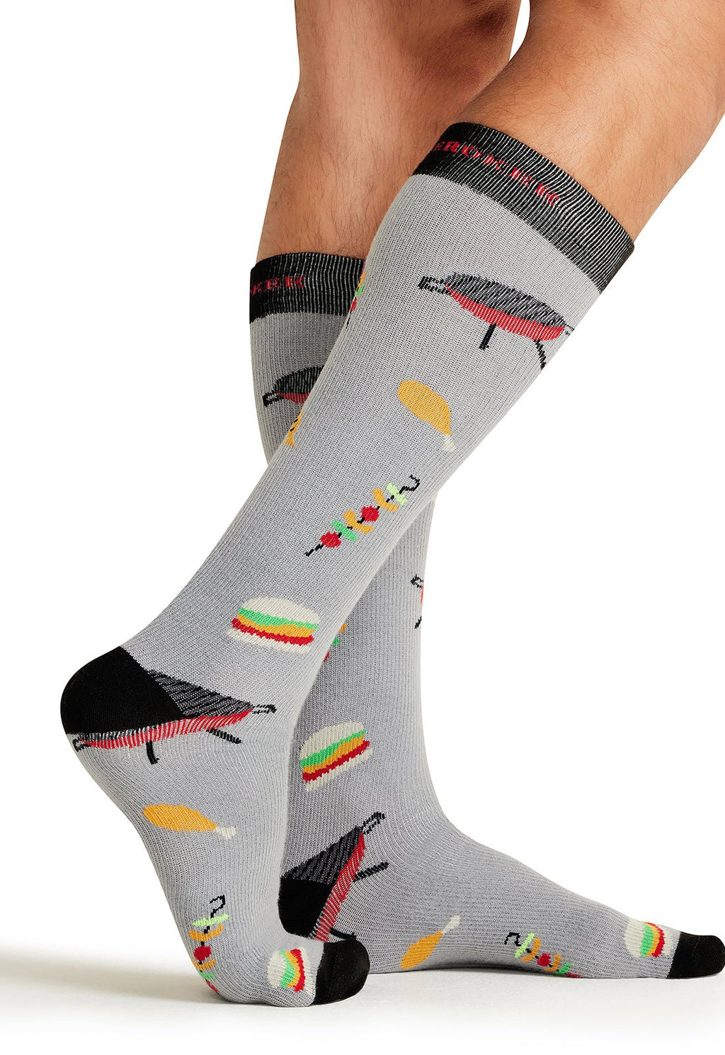 BBQ All Day - Men's Compression SocksCherokee LegwearMPRINTSUPPORT-BBQAD
