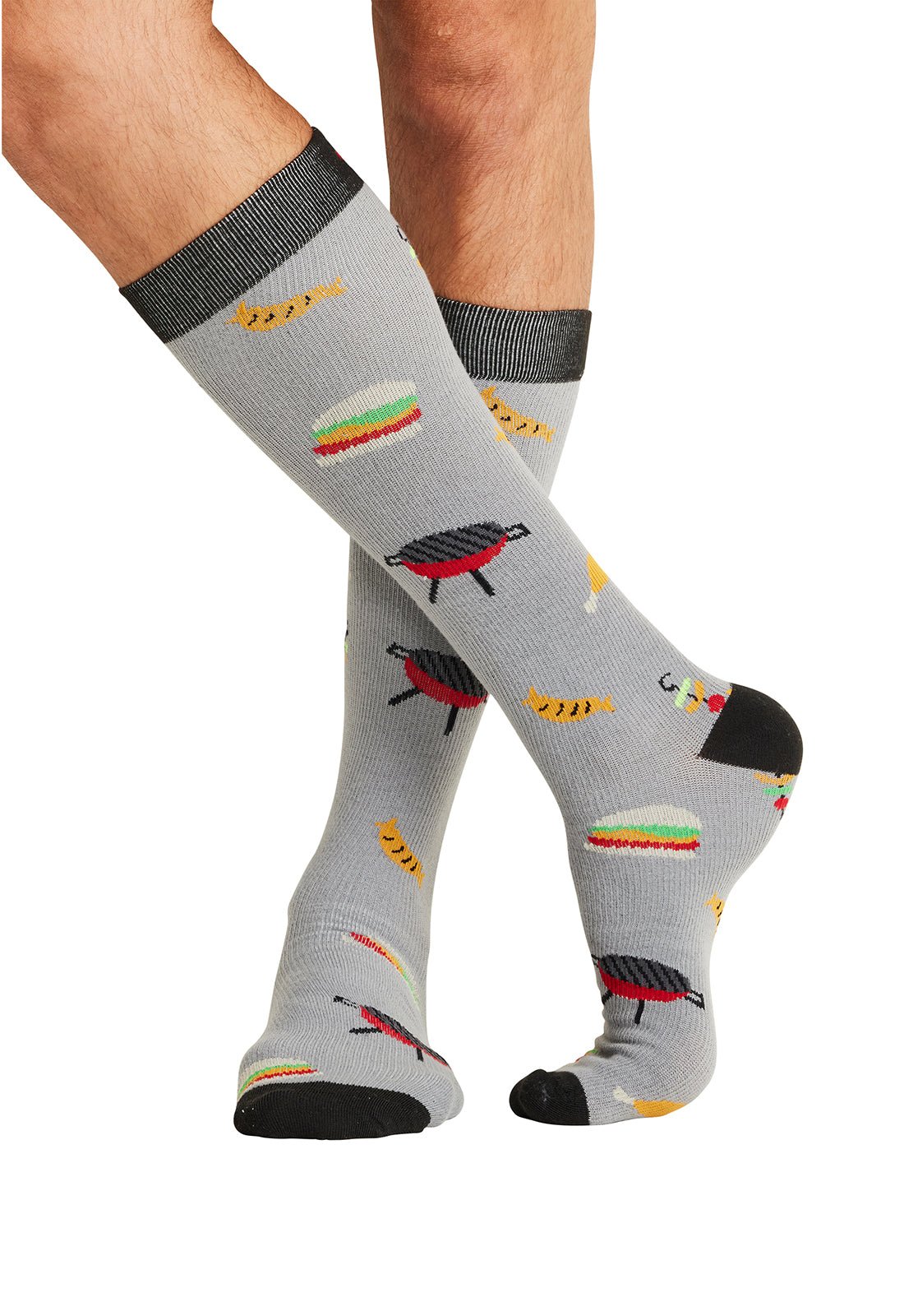 BBQ All Day - Men's Compression SocksCherokee LegwearMPRINTSUPPORT-BBQAD