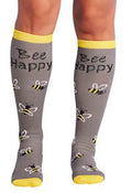 Bee Happy Compression SocksCherokee LegwearPRINTSUPPORT-BEEHP-REG