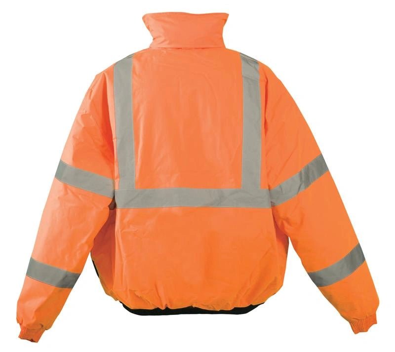 Black Bottom Bomber Hi Vis JacketOccuNomixLUX-250-JB-ORANGE-S