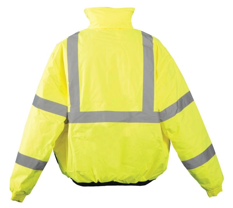 Black Bottom Bomber Hi Vis JacketOccuNomixLUX-250-JB-YELLOW-S