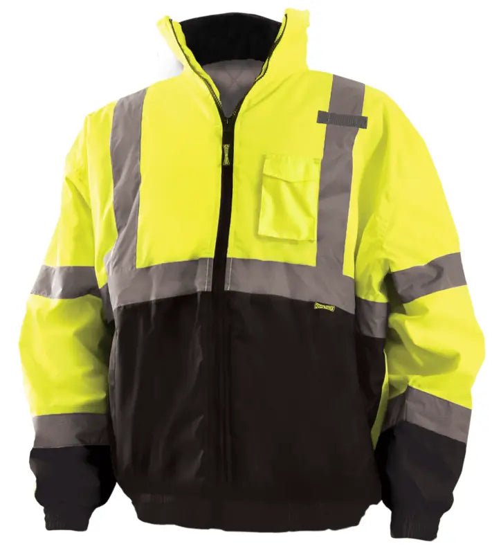 Black Bottom Bomber Hi Vis JacketOccuNomixLUX-250-JB-YELLOW-S