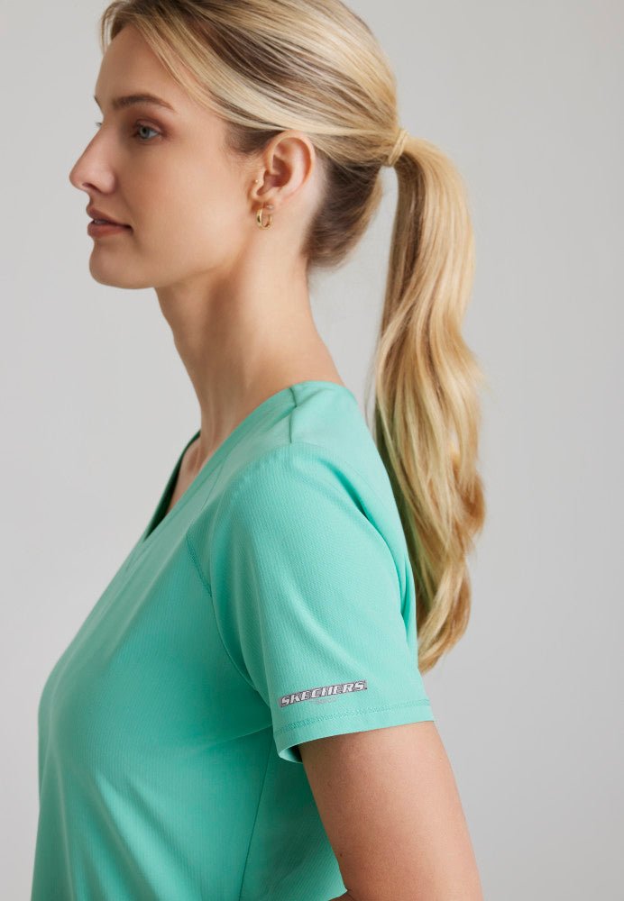 Breeze V - Neck Scrub TopSkechers by BarcoSK101-JADE-XXS