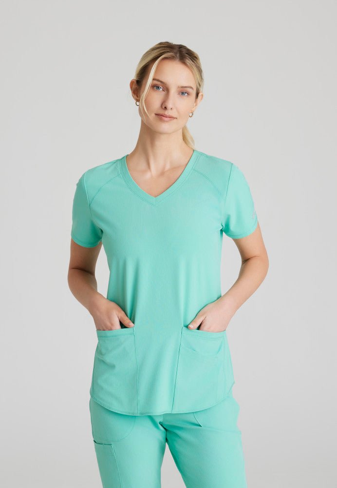 Breeze V - Neck Scrub TopSkechers by BarcoSK101-JADE-XXS