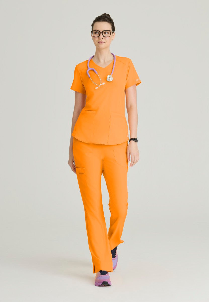 Breeze V - Neck Scrub TopSkechers by BarcoSK101-MERIGOLD-XXS