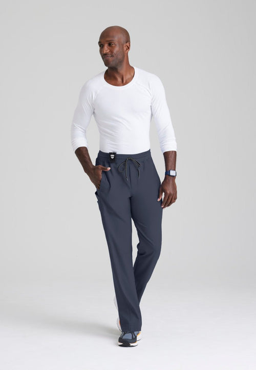 Cambrian College Nursing - Hudson Men's Scrub PantGrey's Anatomy Spandex StretchGRSP617-STEEL-XS