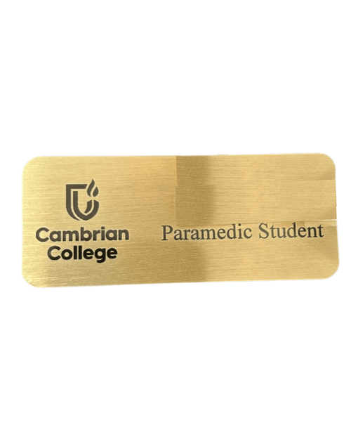Cambrian College Paramedic Name TagLasalle Uniform