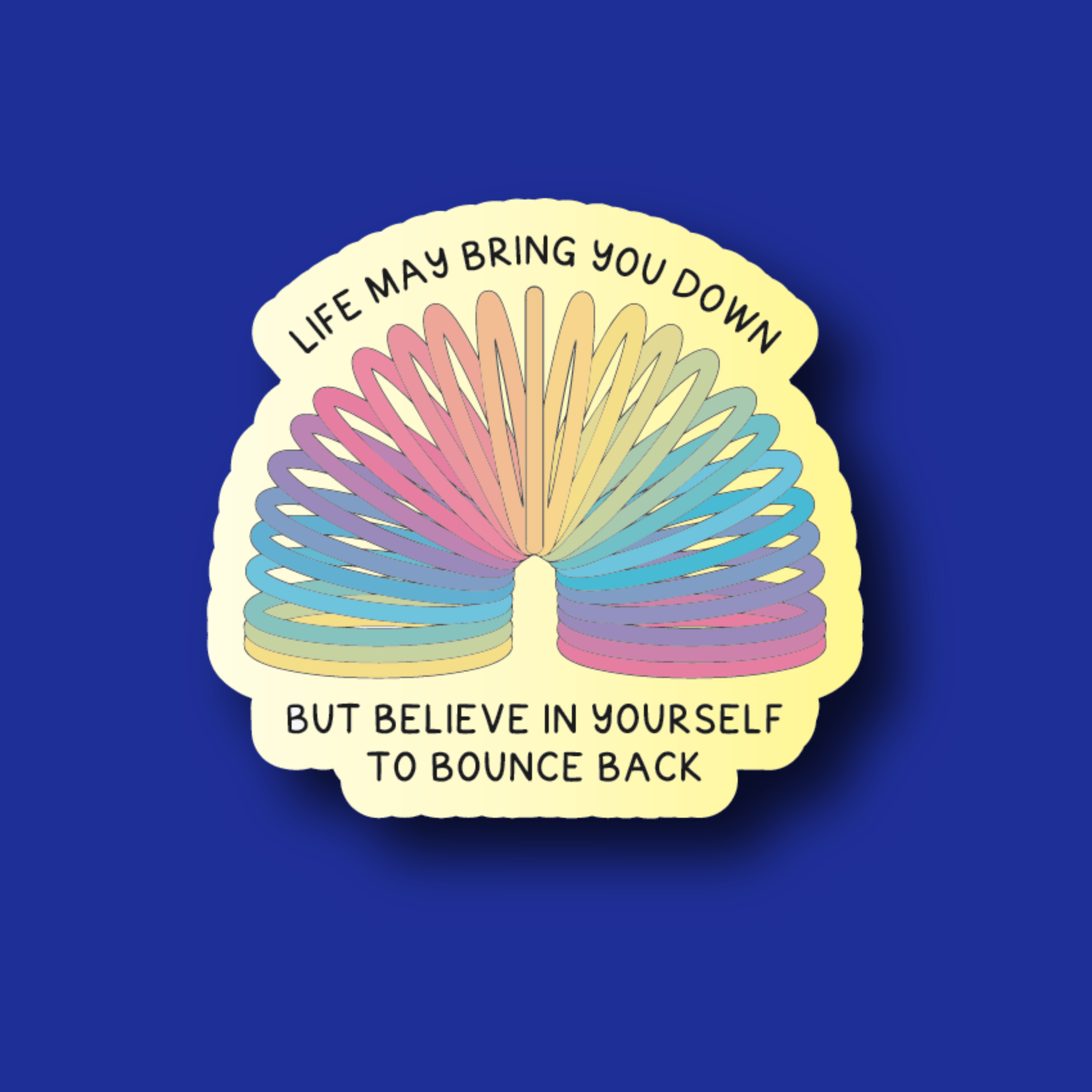 Interchangeable Badge Topper: Life may bring you down