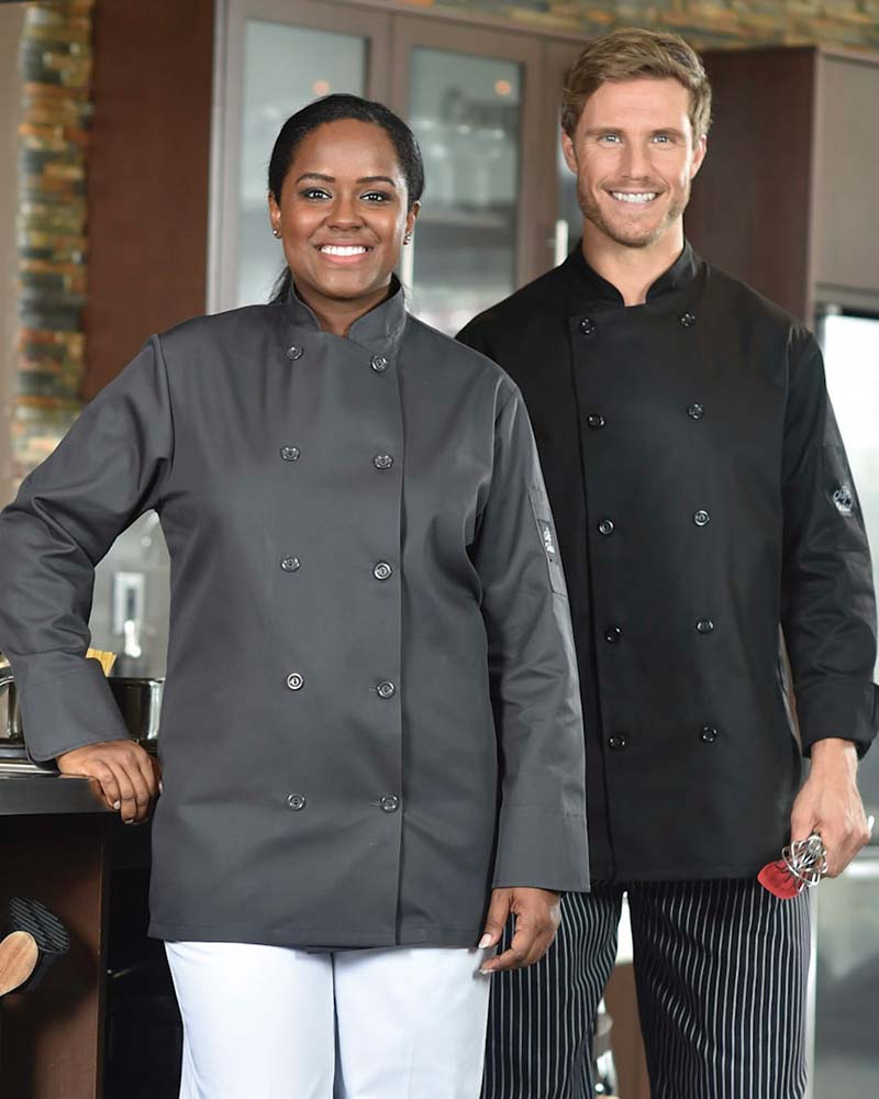 Chef Choice Long & Short Sleeve CoatPremium Uniforms5353SS-BLACK-XS
