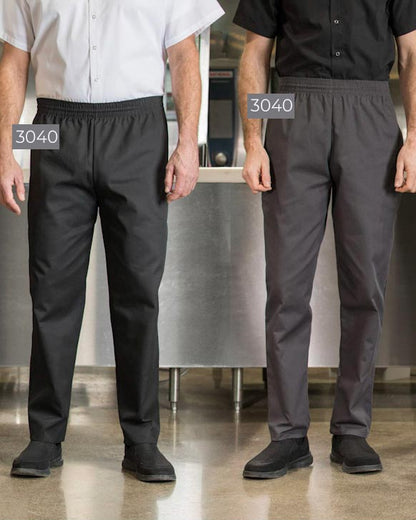 Chef Choice - Unisex Pants Chef Pant Premium Uniforms Black XS 