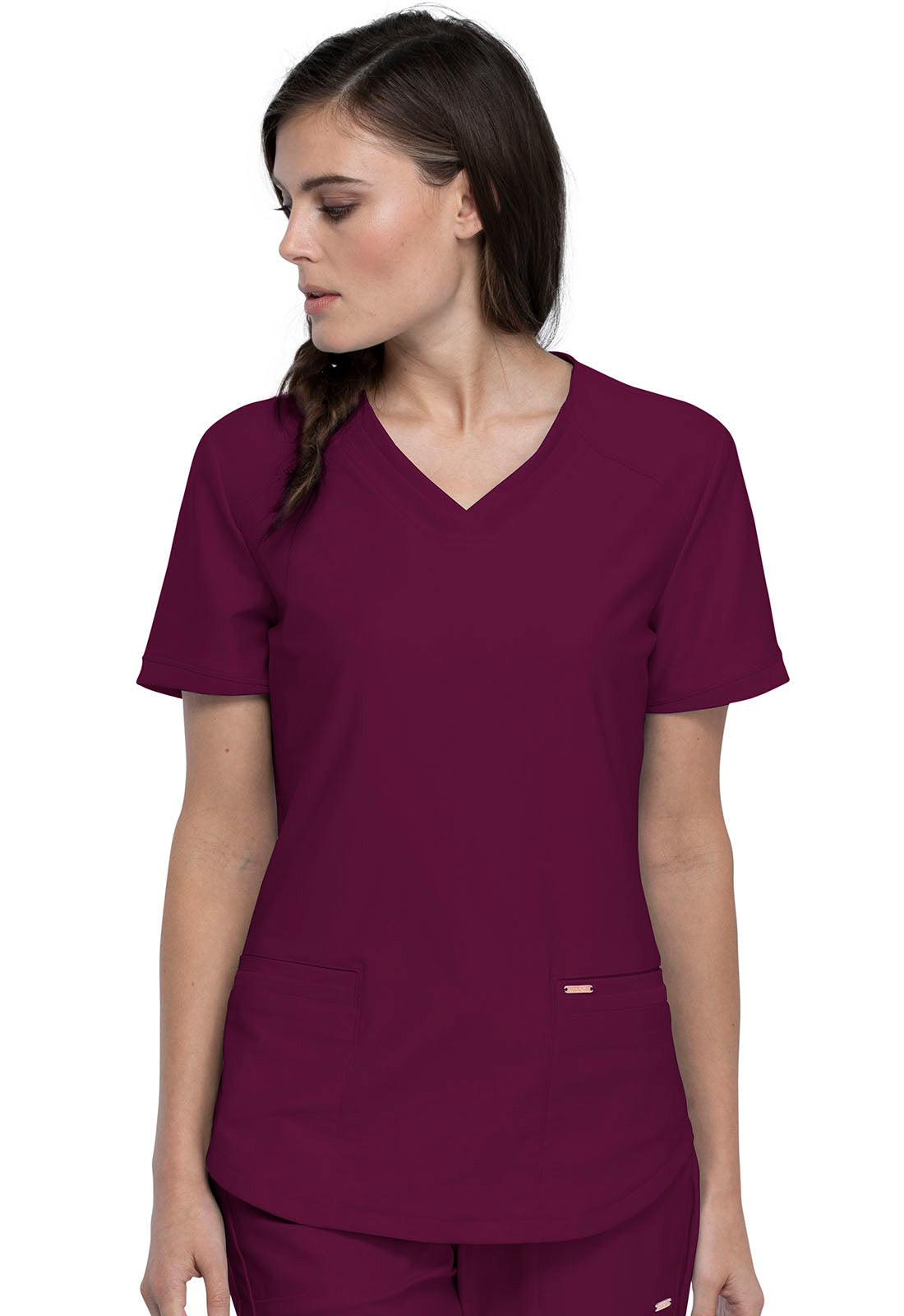Cherokee Form V-Neck Scrub Top – Ultra Stretch Women's Scrub Top Cherokee Form