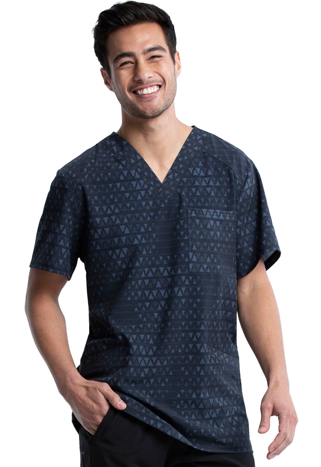 Cherokee Infinity - Men's Print Scrub TopCherokee InfinityCK920-TRII-XS