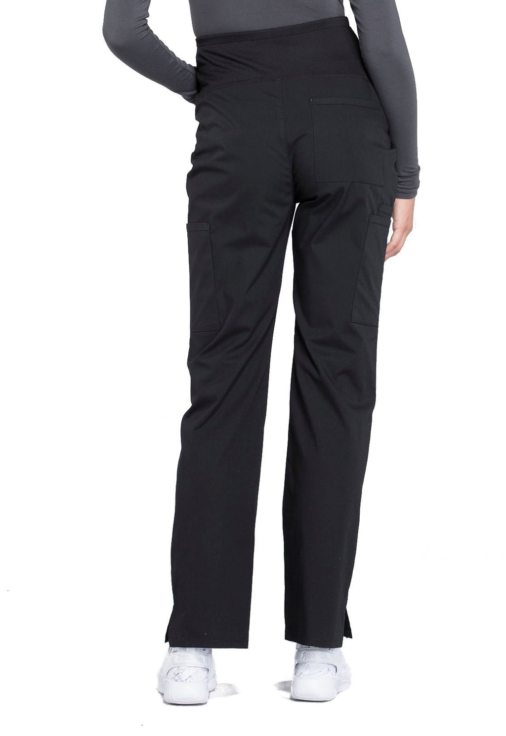 Cherokee Workwear - Maternity Mid Rise Scrub PantCherokee WorkwearWW220-BLACK-XXS
