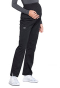 Cherokee Workwear - Maternity Mid Rise Scrub PantCherokee WorkwearWW220-BLACK-XXS