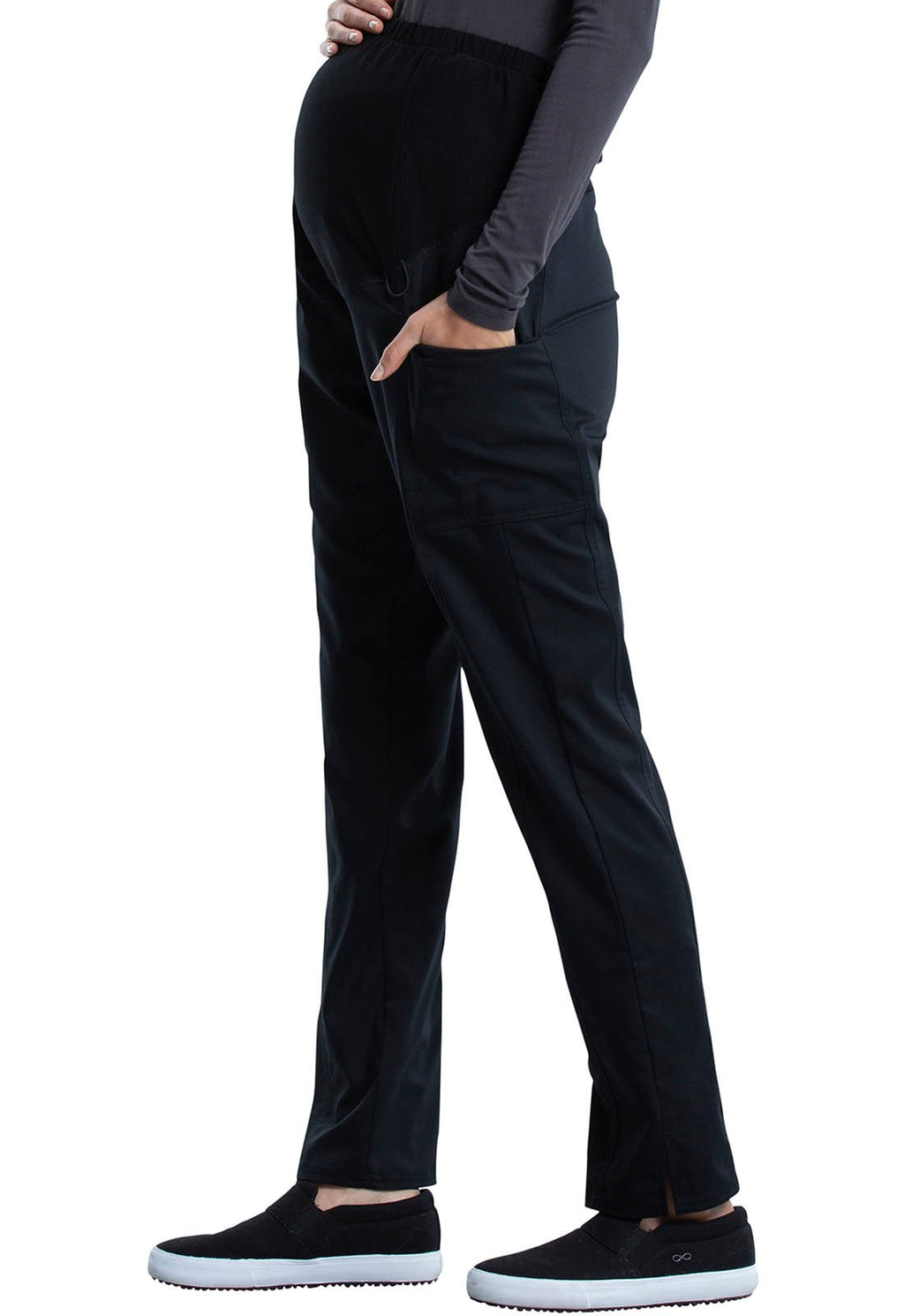 Cherokee Workwear - Maternity Straight Leg Scrub PantCherokee WorkwearWW155-BLACK-XXS
