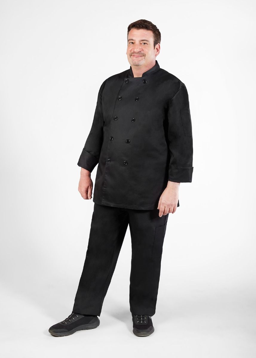Classic Lightweight Chef CoatMobbCC250-BL-XS