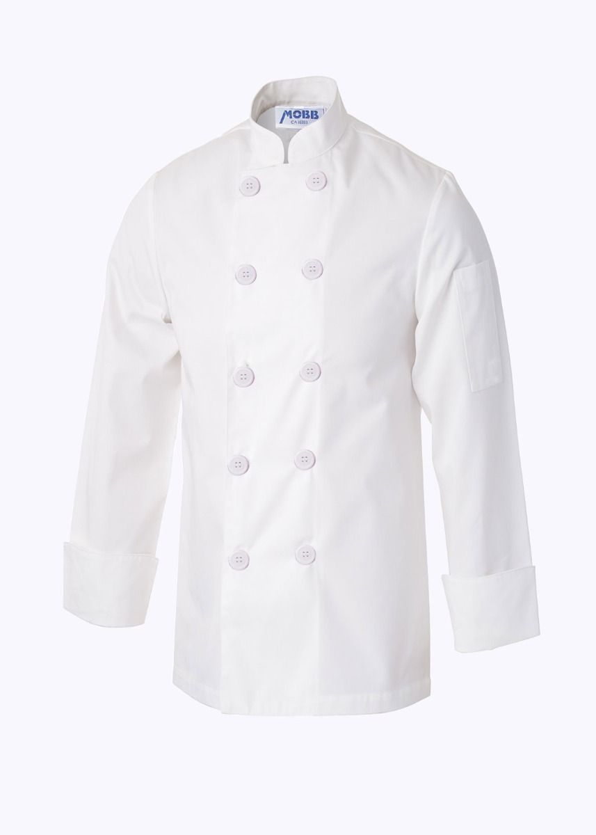 Classic Lightweight Chef CoatMobbCC250-WHITE-XS