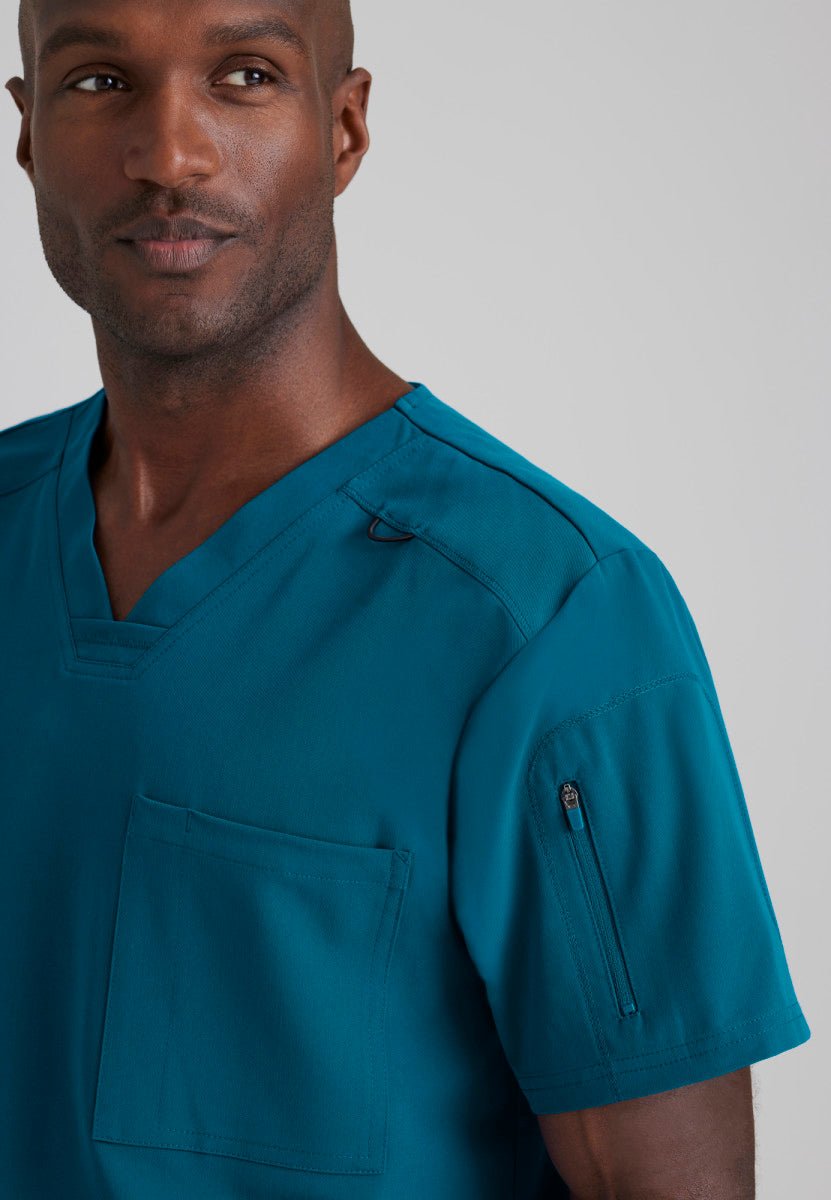 Collège Boréal – Soins infirmiers – Haut d’uniforme pour homme MurphyGrey's Anatomy Spandex StretchGRST079-BAHAMA-XS