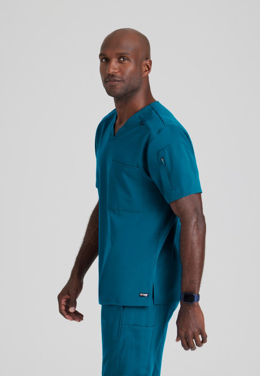 Collège Boréal – Soins infirmiers – Haut d’uniforme pour homme MurphyGrey's Anatomy Spandex StretchGRST079-BAHAMA-XS