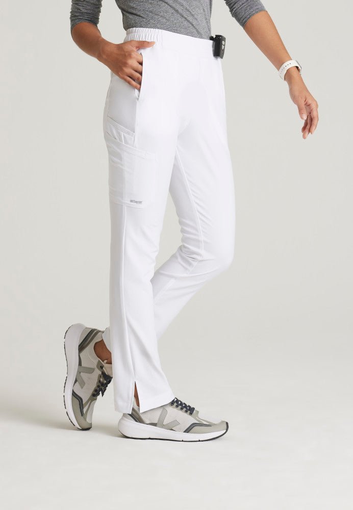 Cosmo Mid - Rise Tapered Leg Scrub PantGrey's Anatomy EvolveGSSP627-WHITE-XXS