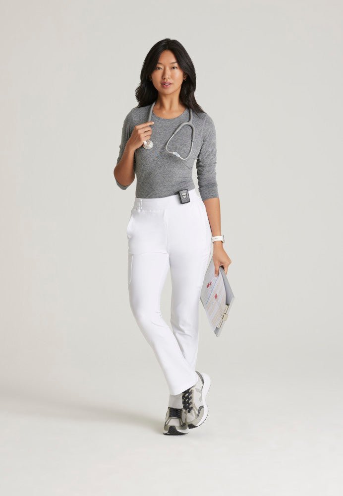 Cosmo Mid - Rise Tapered Leg Scrub PantGrey's Anatomy EvolveGSSP627-WHITE-XXS