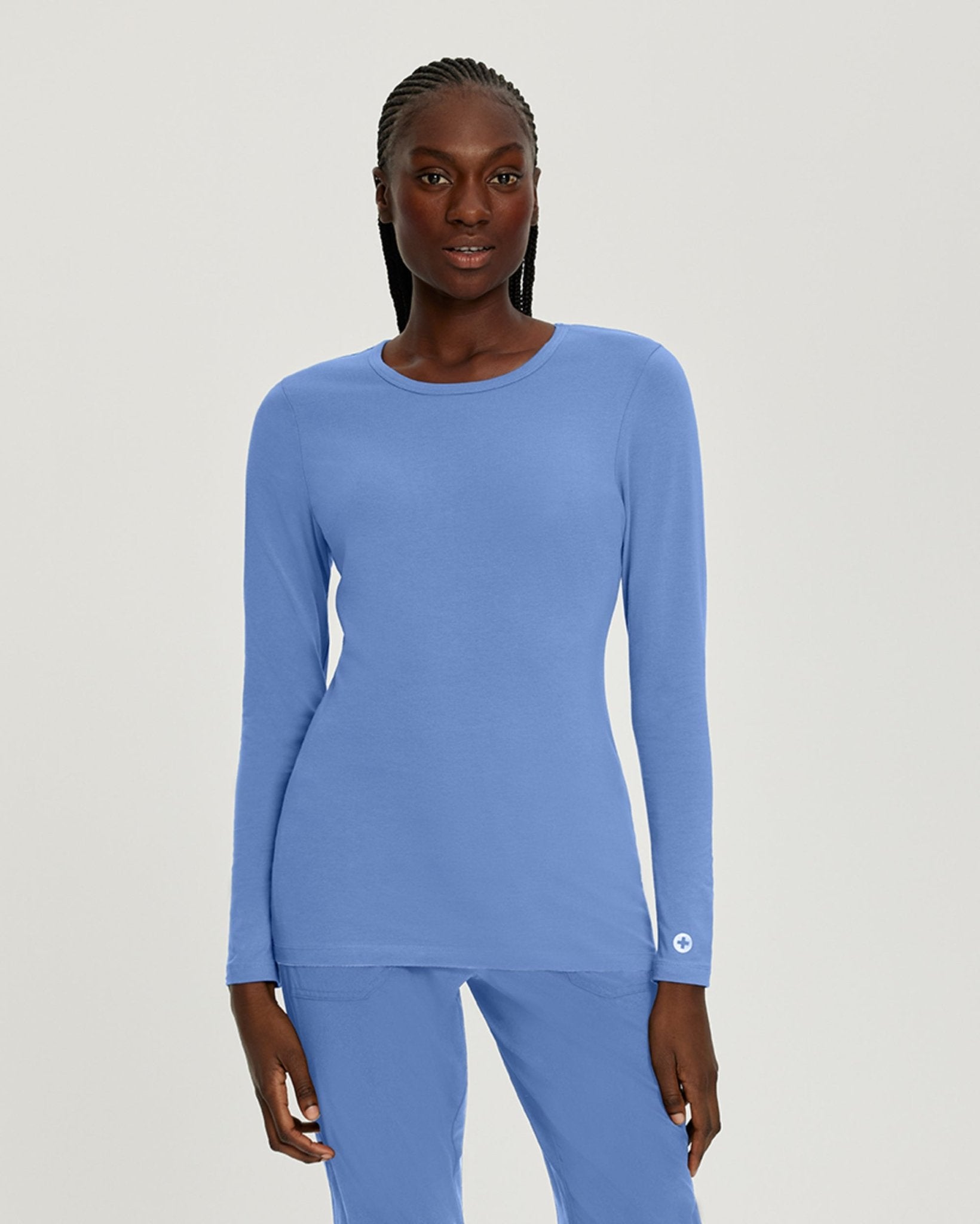 Cotton Longsleeve UnderscrubWhite Cross205-CEIL-XS