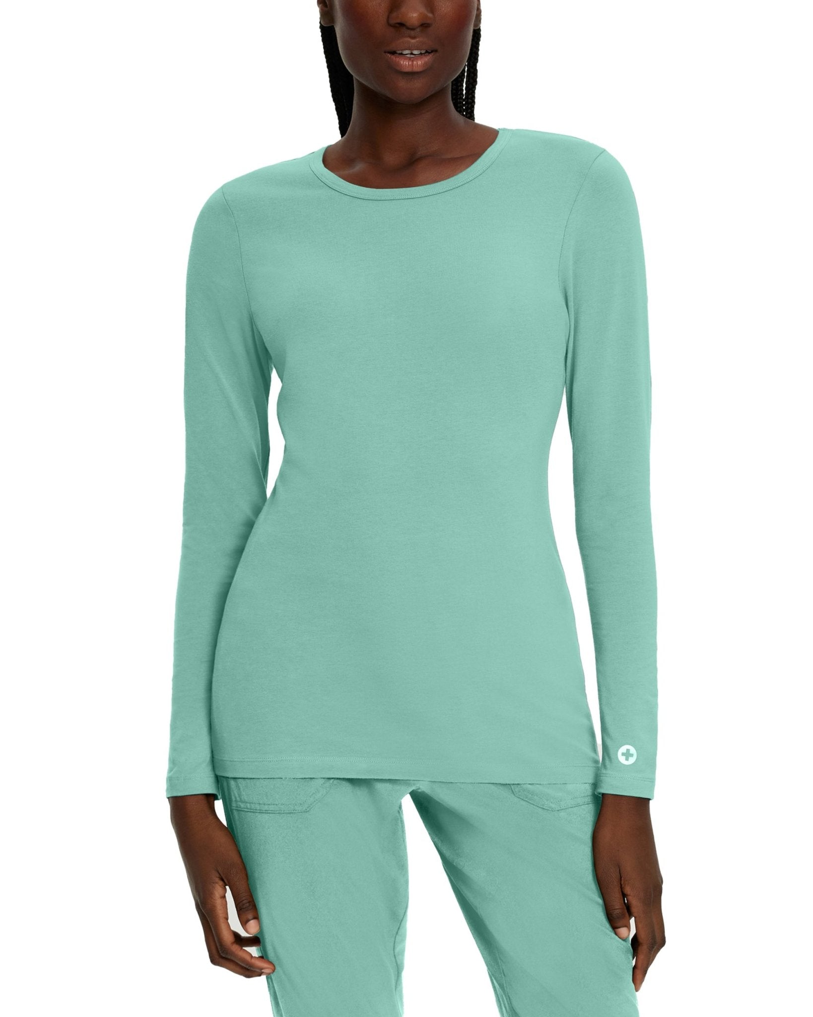 Cotton Longsleeve UnderscrubWhite Cross205-OCEANWAVE-XS