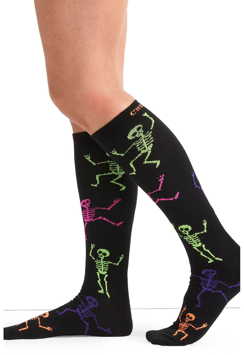Dancing Skeletons Compression SocksCherokee LegwearPRINTSUPPORT-DNCSK-REG