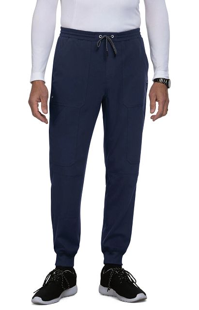 Day to Night Men's 7 - Pocket Jogger Scrub Pantskoi Next Gen608-NAVY-XS