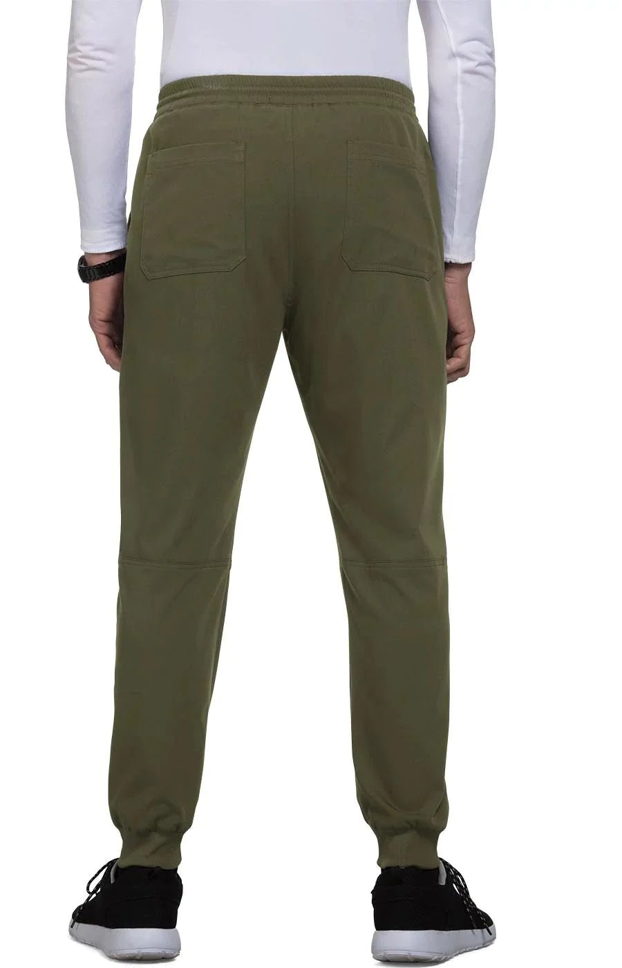 Day to Night Men's 7 - Pocket Jogger Scrub Pantskoi Next Gen608-OLIVE-XS