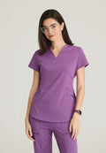 Define Contour Seam V - Neck Knit TopGrey's Anatomy Knit StretchGRST249-VIOLET-XXS