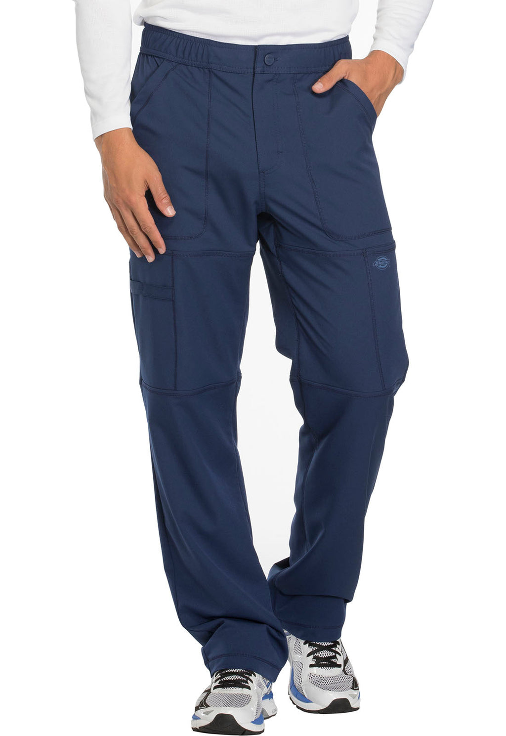 Dickies Men's Zip Fly Cargo Scrub Pant Men's Scrub Pant Dickies Dynamix Navy XS 