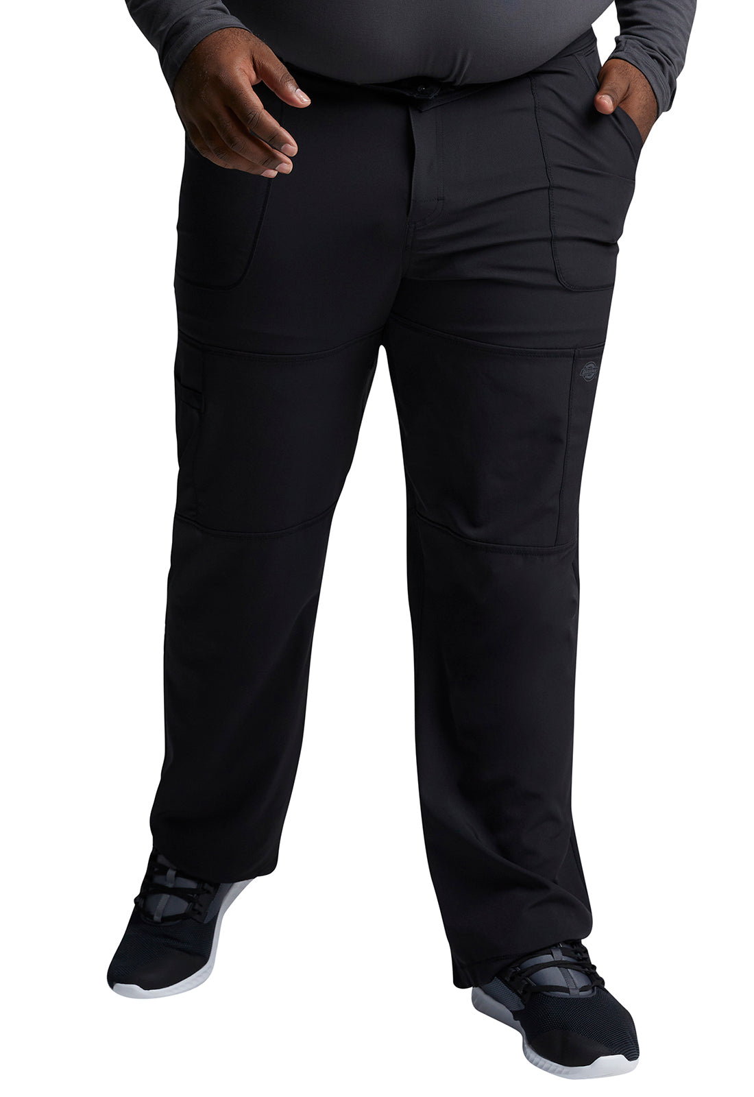 Dickies Men's Zip Fly Cargo Scrub Pant Men's Scrub Pant Dickies Dynamix Black XS 