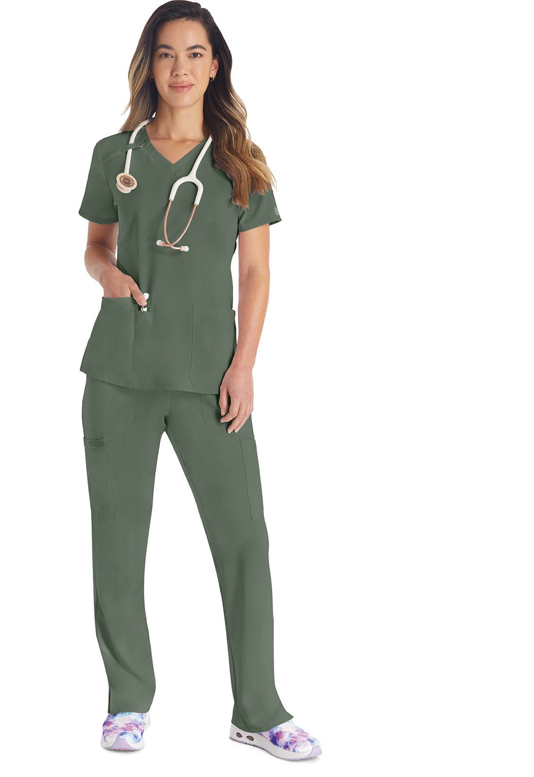 Dickies EDS Essentials Scrub TopDickies EDS EssentialsDK615-OLVN-XXS