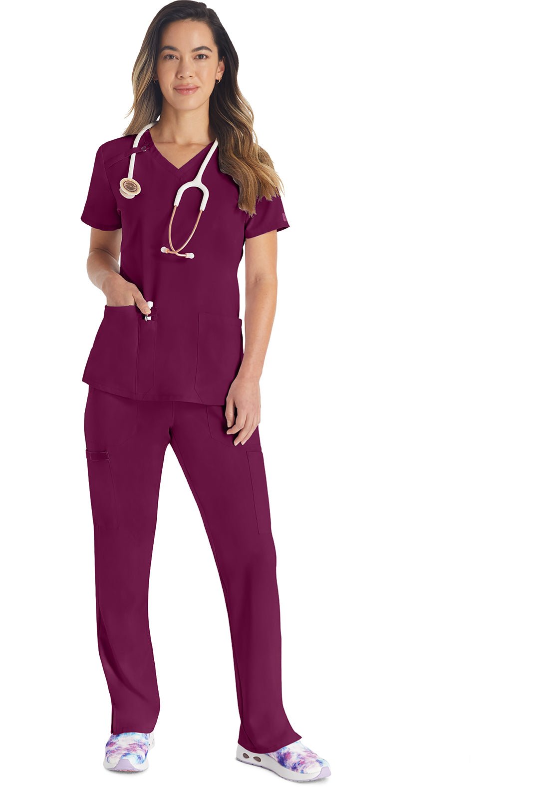 Dickies EDS Essentials Scrub TopDickies EDS EssentialsDK615-WINE-XXS