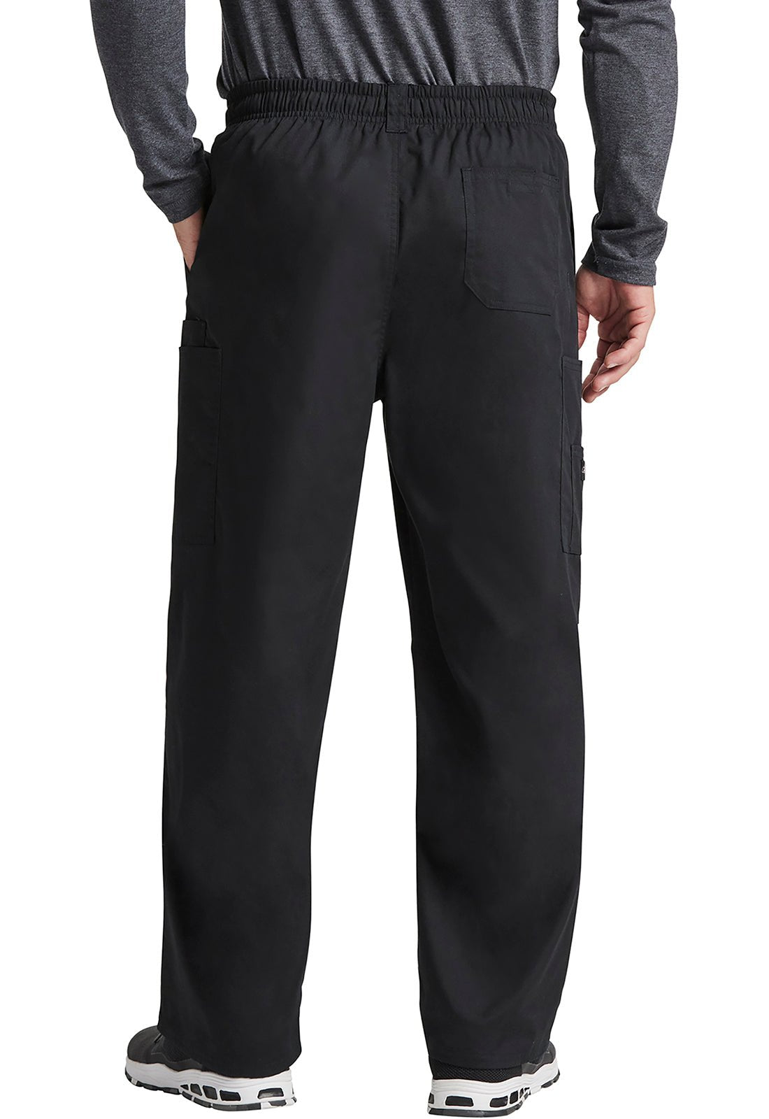 Dickies Men's Zip Fly Cotton Scrub PantDickies EDS81006-BLACK-S