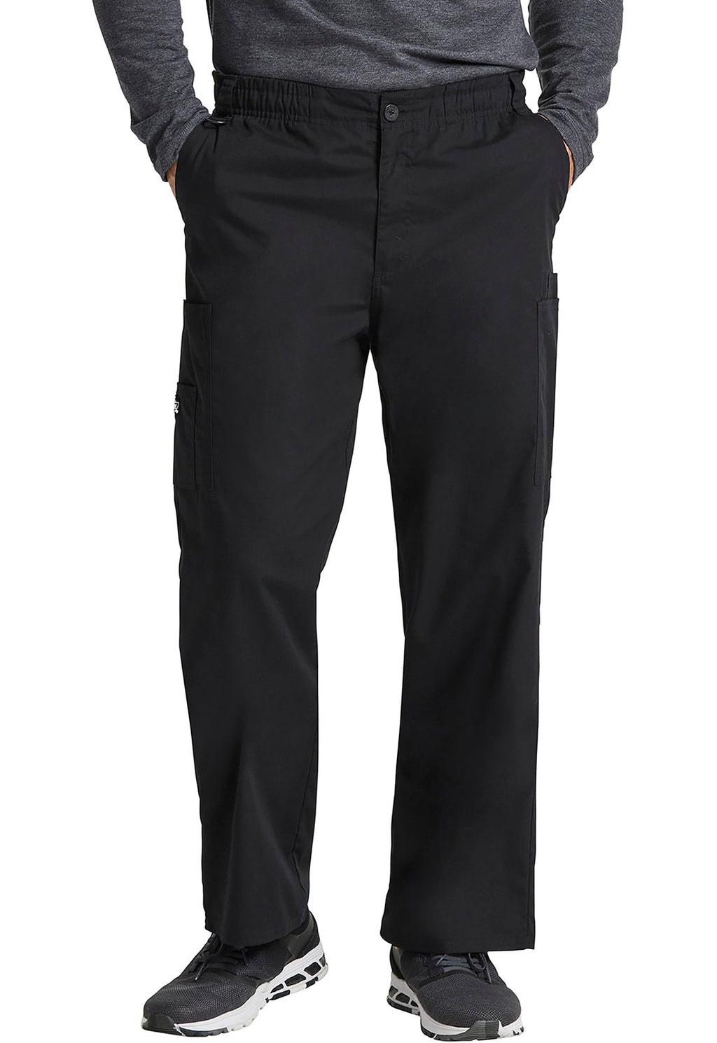 Dickies Men's Zip Fly Cotton Scrub PantDickies EDS81006-BLACK-S