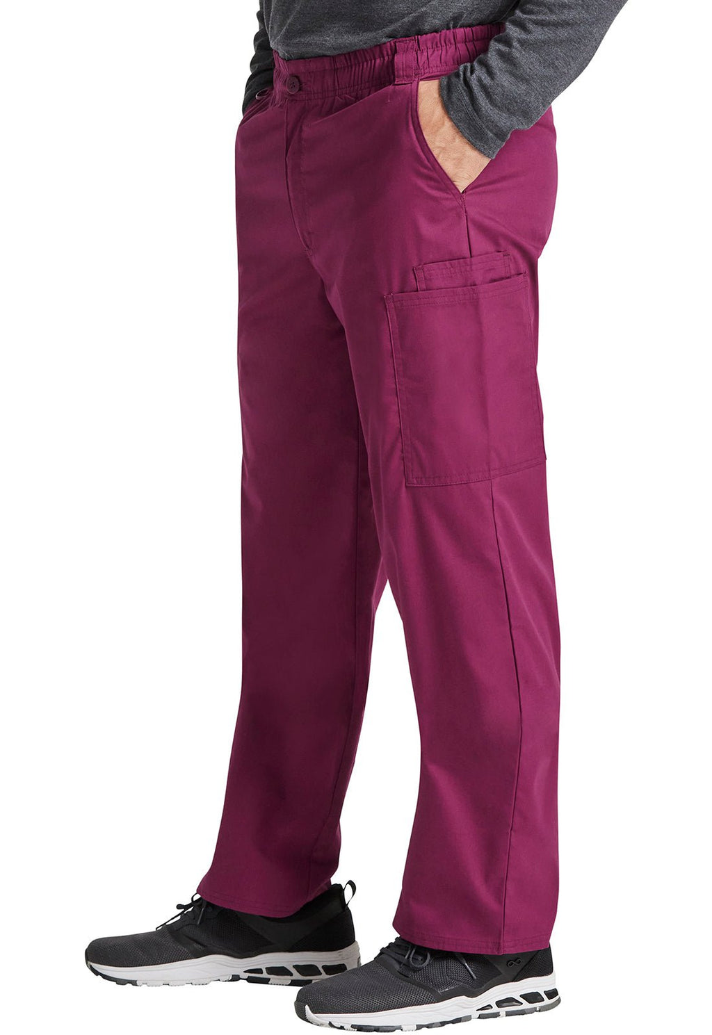 Dickies Men's Zip Fly Cotton Scrub PantDickies EDS81006-WINE-S