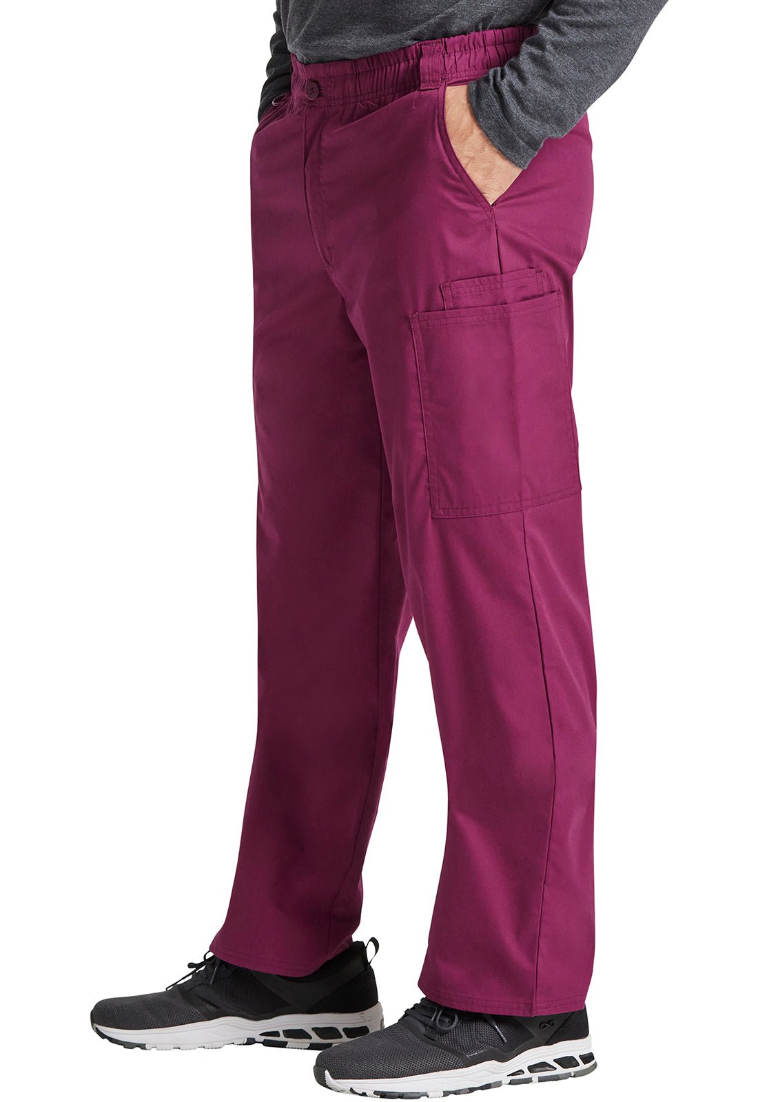Dickies Men's Zip Fly Cotton Scrub PantDickies EDS81006-WINE-S
