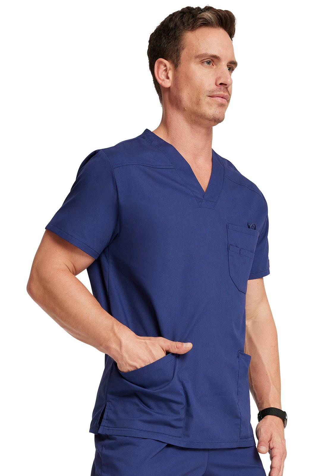 Dickies V - Neck Cotton Men's Scrub TopDickies EDS81906-NAVYS