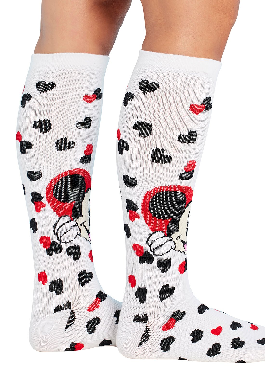 Disney All My Heart Compression SocksCherokee LegwearPRINTSUPPORT-MKAMH