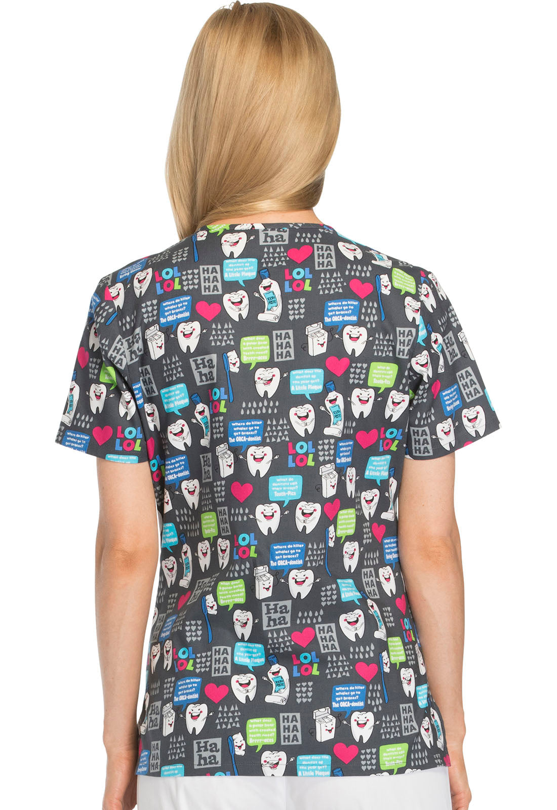 Have a Laugh Scrub Top Women's Print Scrub Top Cherokee Prints   